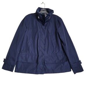 NAUTICA Women's Windbreaker Light Jacket Blue Size Large
